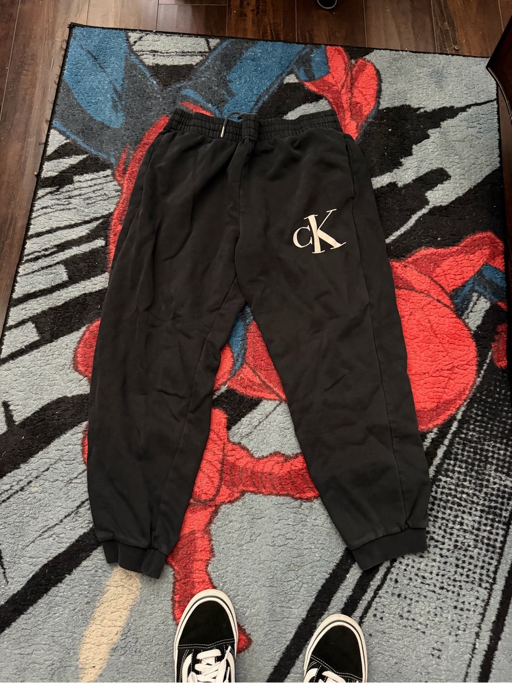 Calvin Klein Black Men's CK Logo Sweatpants